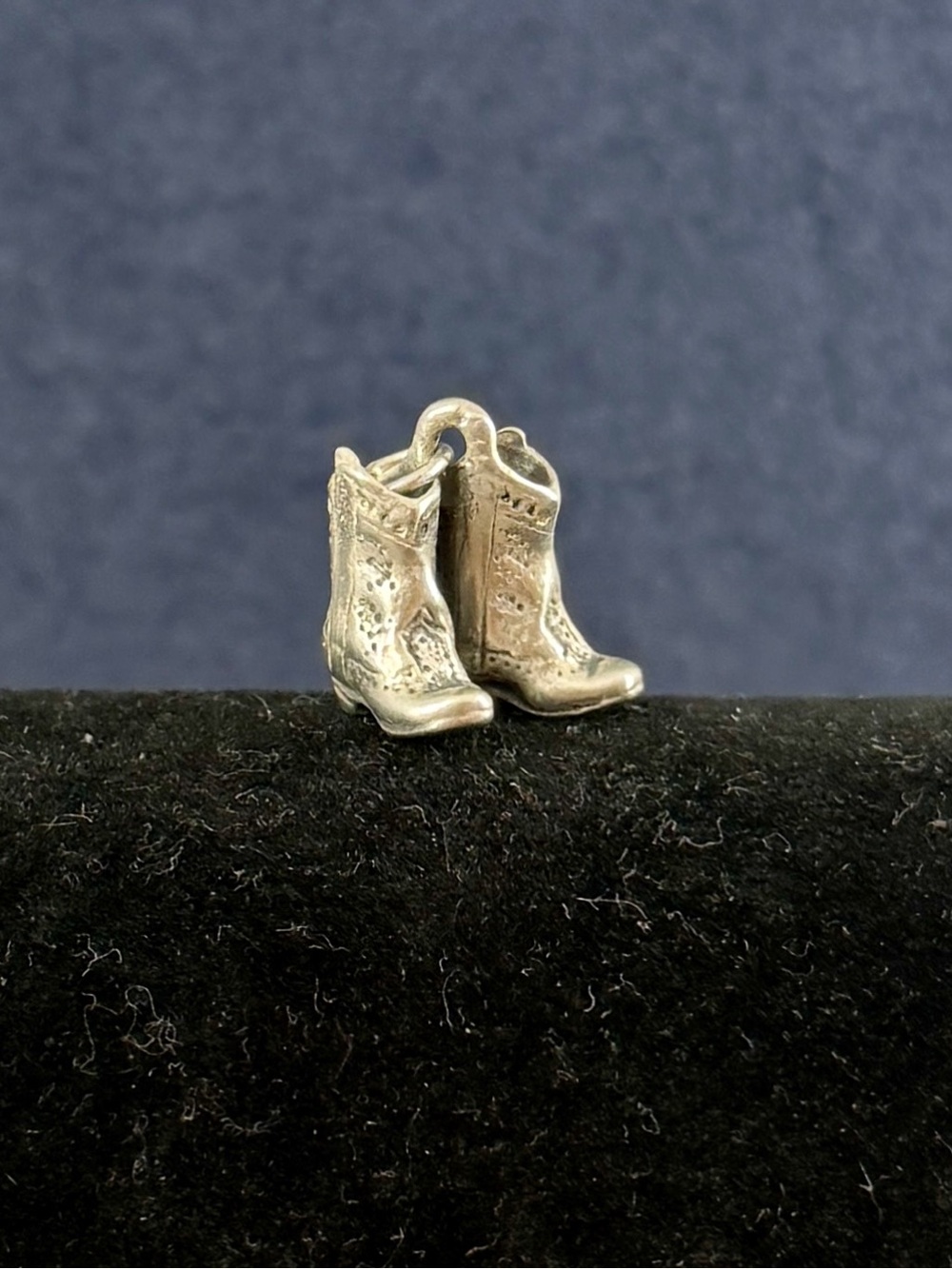JAMES AVERY Sterling Silver Cowboy Cowgirl Boots Charm Pendant